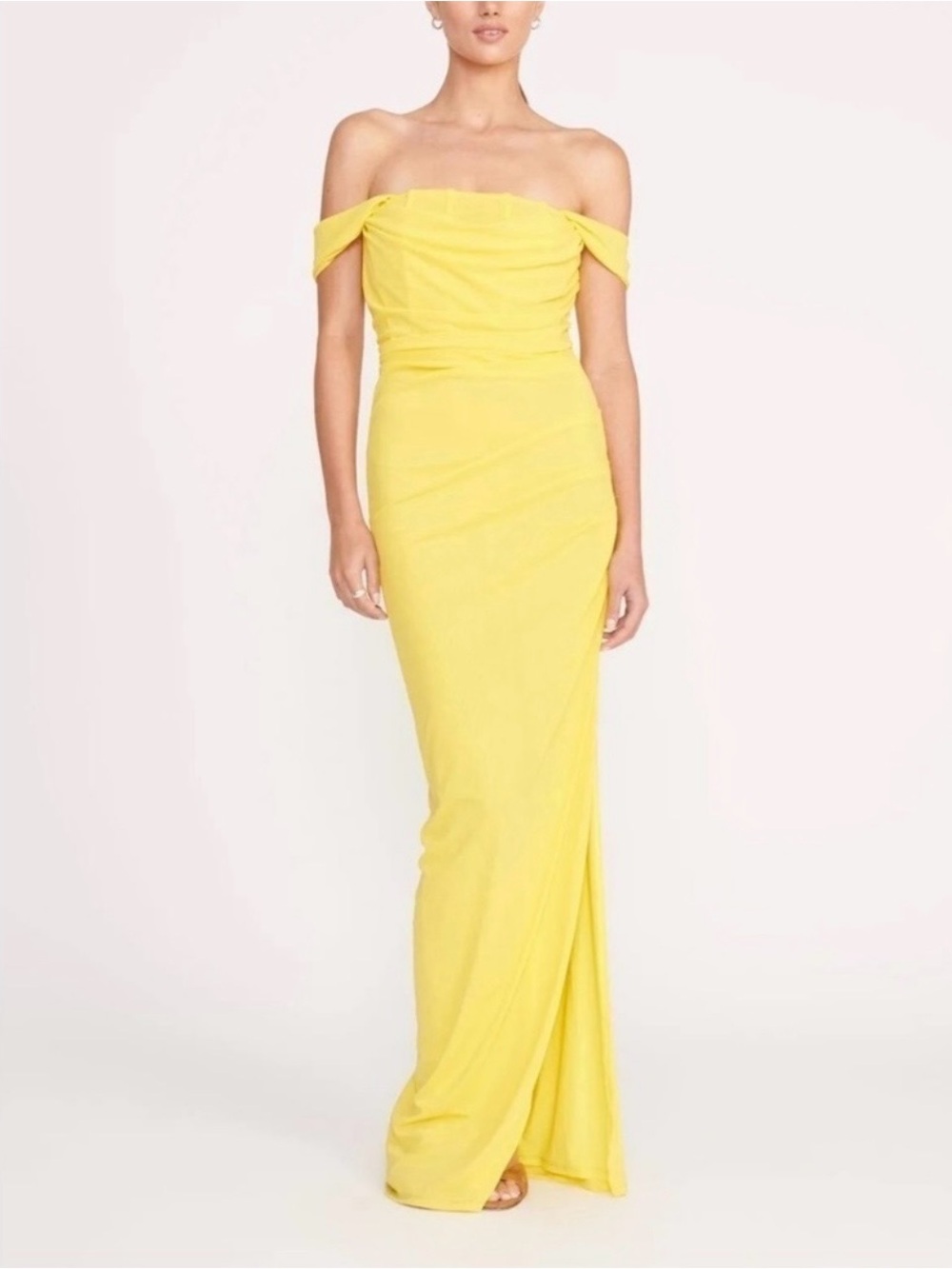 STAUD Yellow Stormi Maxi Gown